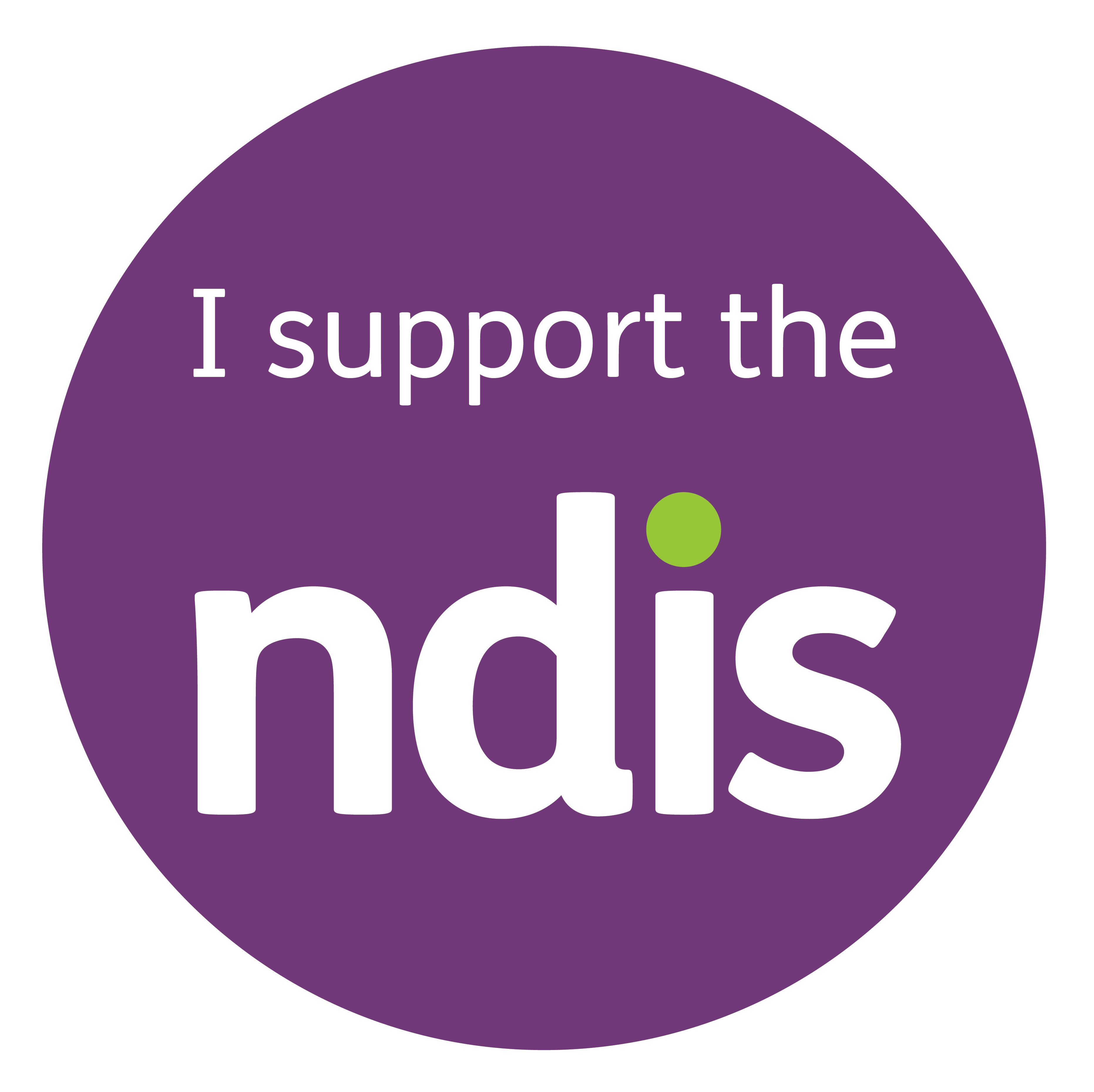 I support the NDIS logo.